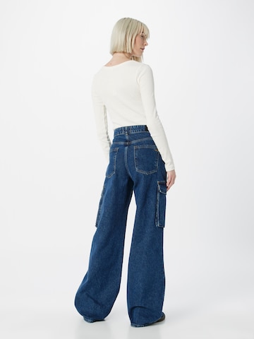 LTB Wide leg Cargojeans 'Karlie' in Blauw