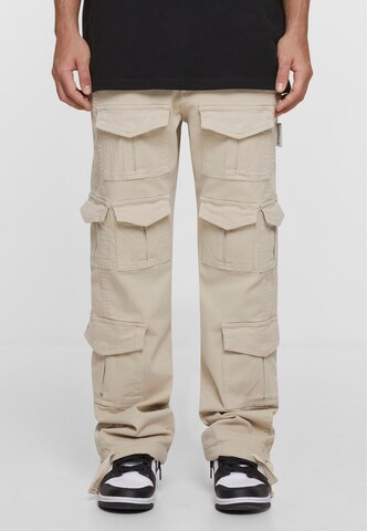 Loosefit Pantalon cargo MJ Gonzales en beige : devant