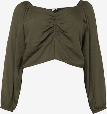 Guido Maria Kretschmer Curvy Blouse 'Agathe' in Groen: voorkant