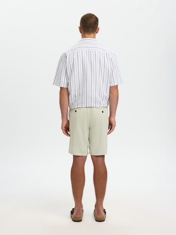 žalia SELECTED Standartinis „Chino“ stiliaus kelnės 'SLHBRODY'