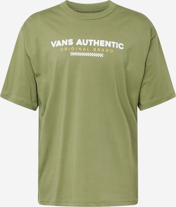 T-Shirt VANS en vert : devant