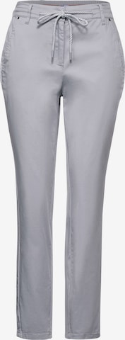 CECIL Slim fit Trousers in Grey: front