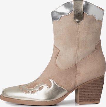 Bottes de cowboy Smile Favorites en or : devant