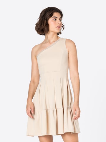 WAL G. Cocktail Dress 'JANINE' in Beige: front