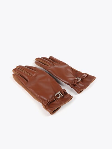 Lola CasademuntKlasične rukavice - smeđa boja