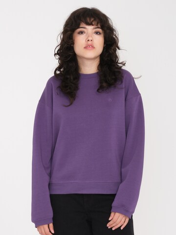 Volcom Sweater ' STONE HEART UP CREW ' in Purple: front