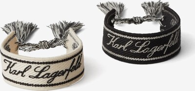 Karl Lagerfeld Bracelet in Beige / Black, Item view