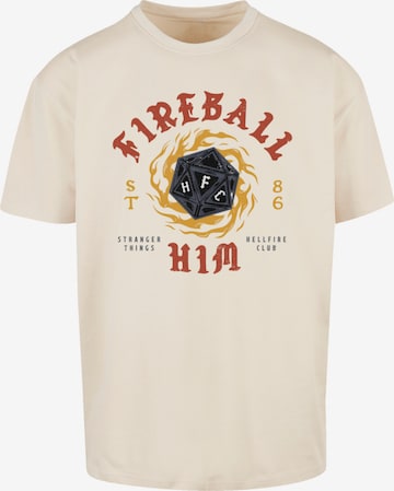 T-Shirt F4NT4STIC en beige : devant