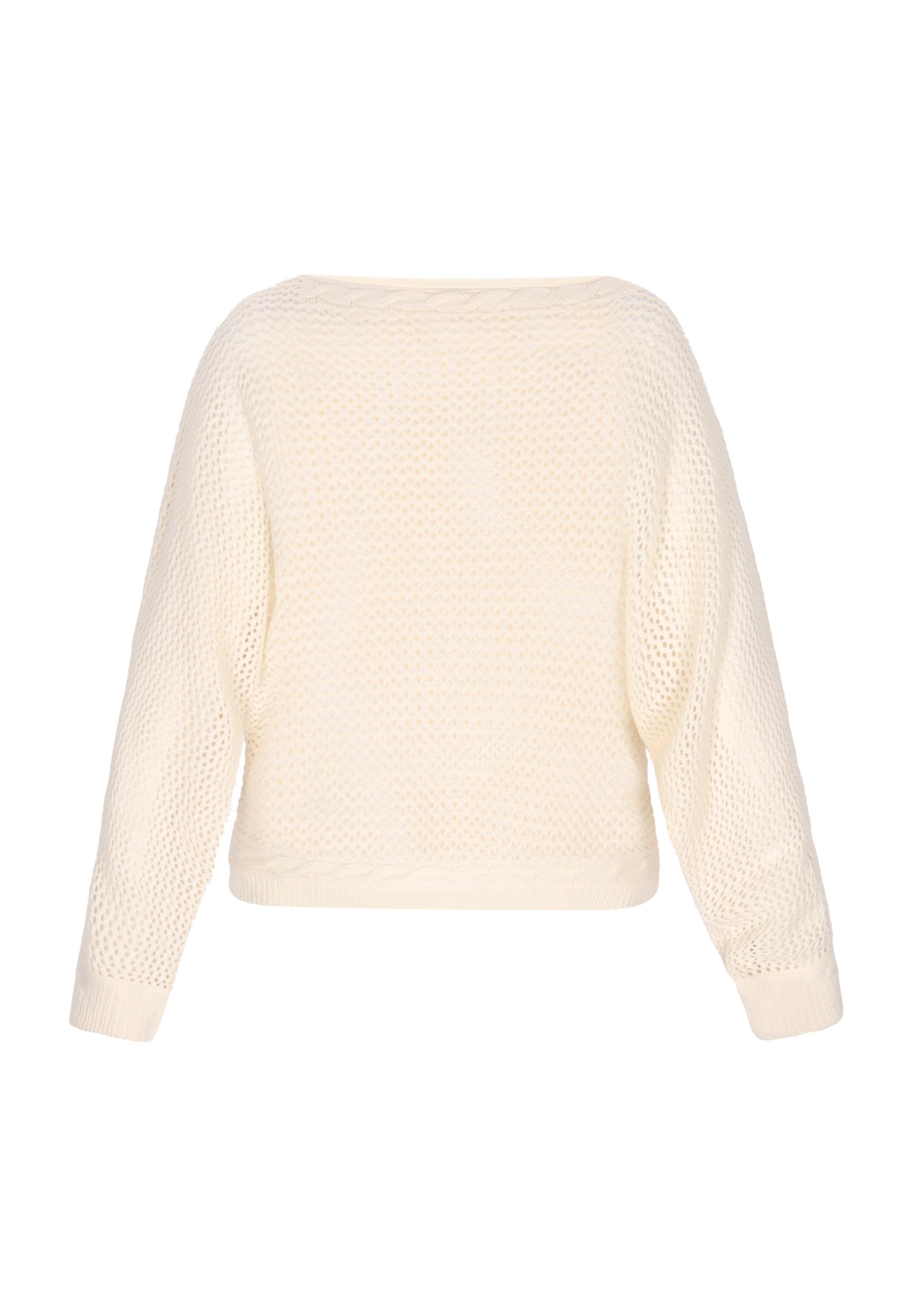 DreiMaster Vintage Πουλόβερ 'Comfy' σε λευκό: μπροστά