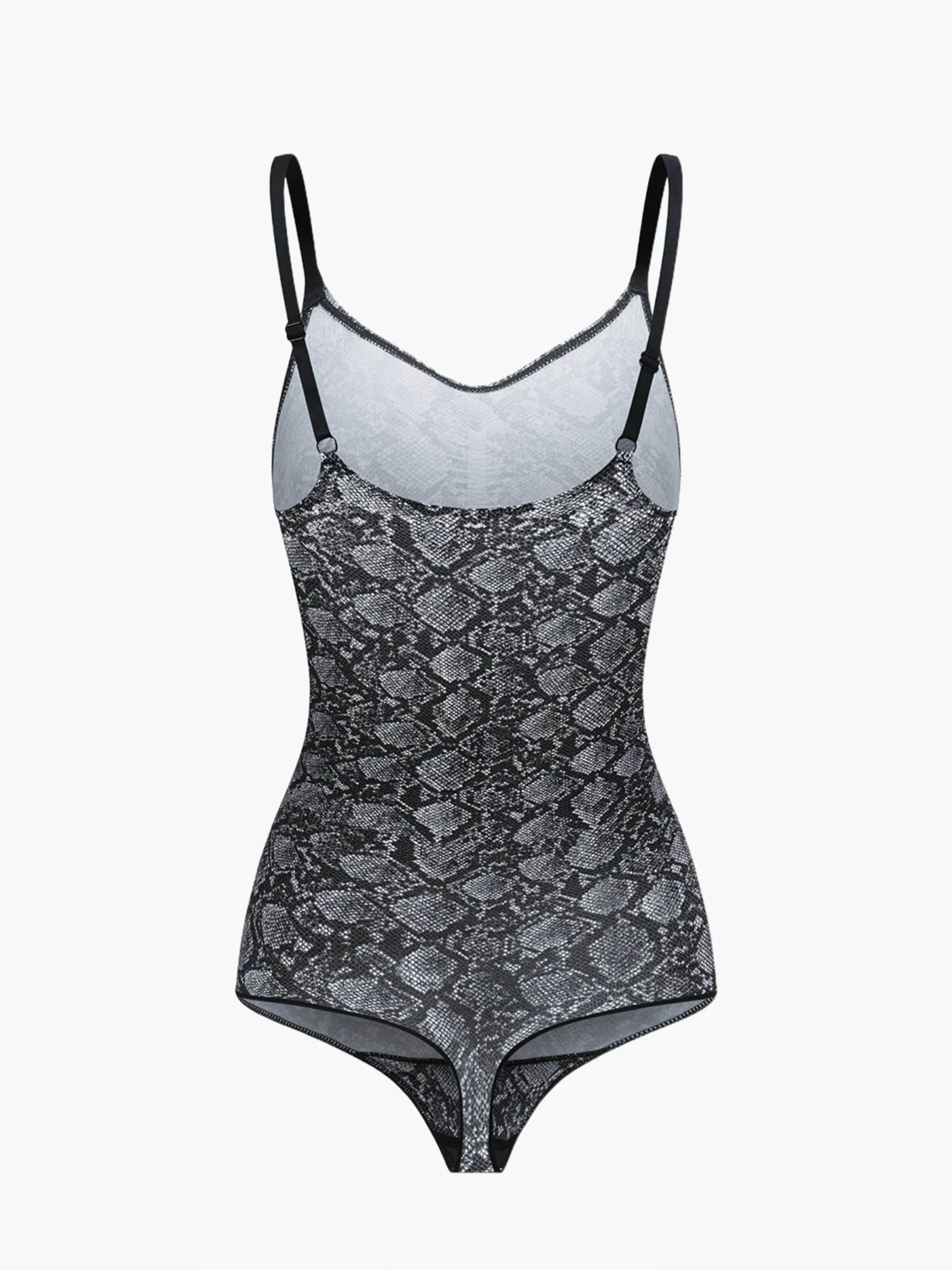 cfab (formerly creamy fabrics) - Body moldeador 'Sculpting Shapewear mit String' en gris
