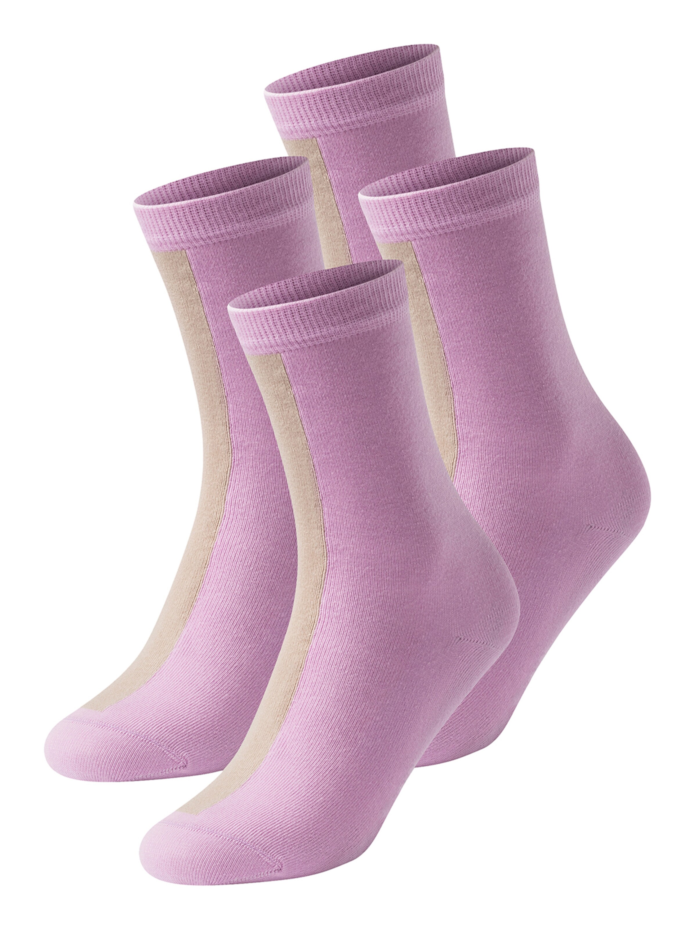 Chaussettes ' Damensocken ' SCHIESSER en beige : devant