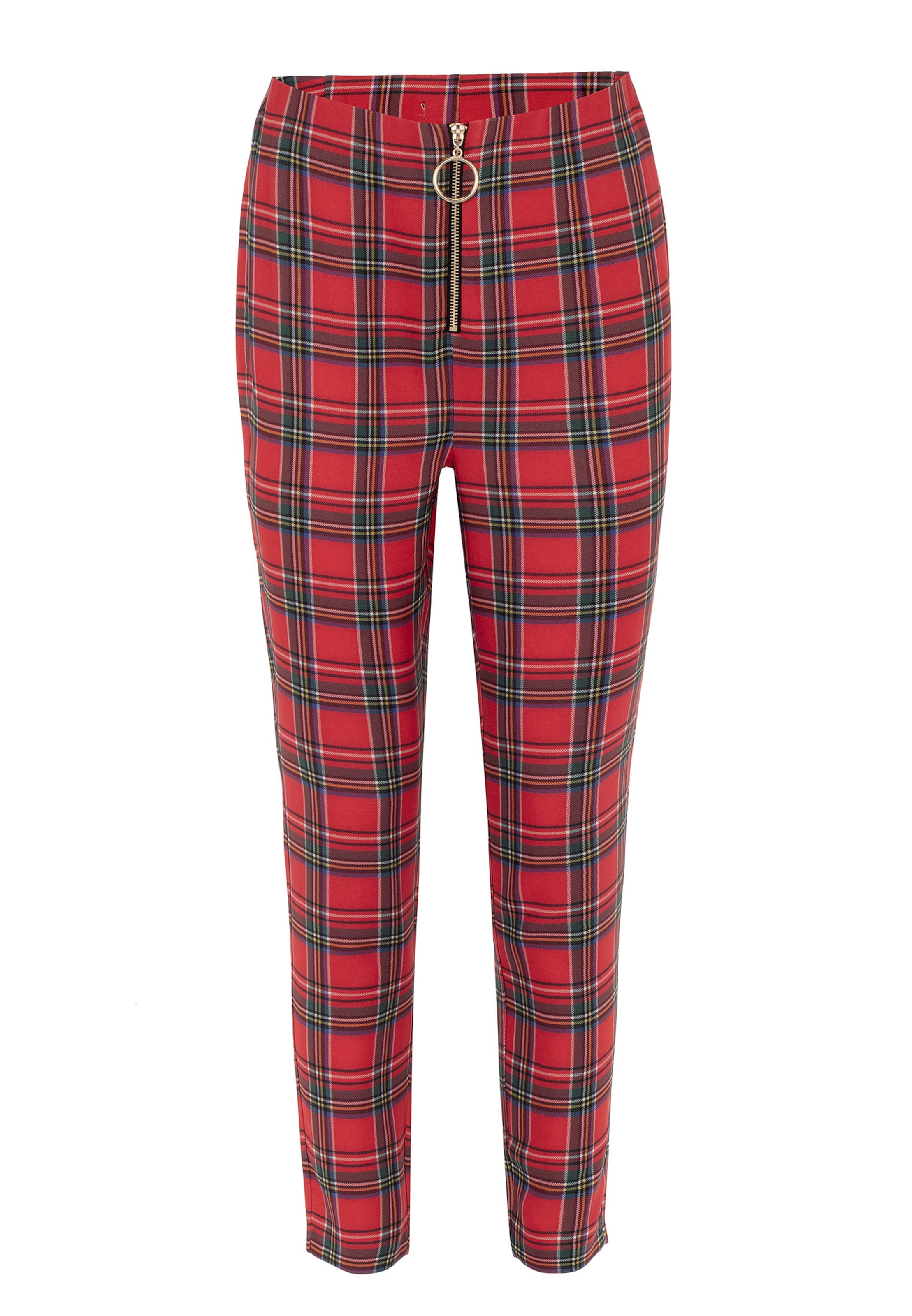 Coupe slim Pantalon Jimmy Sanders en rouge : devant