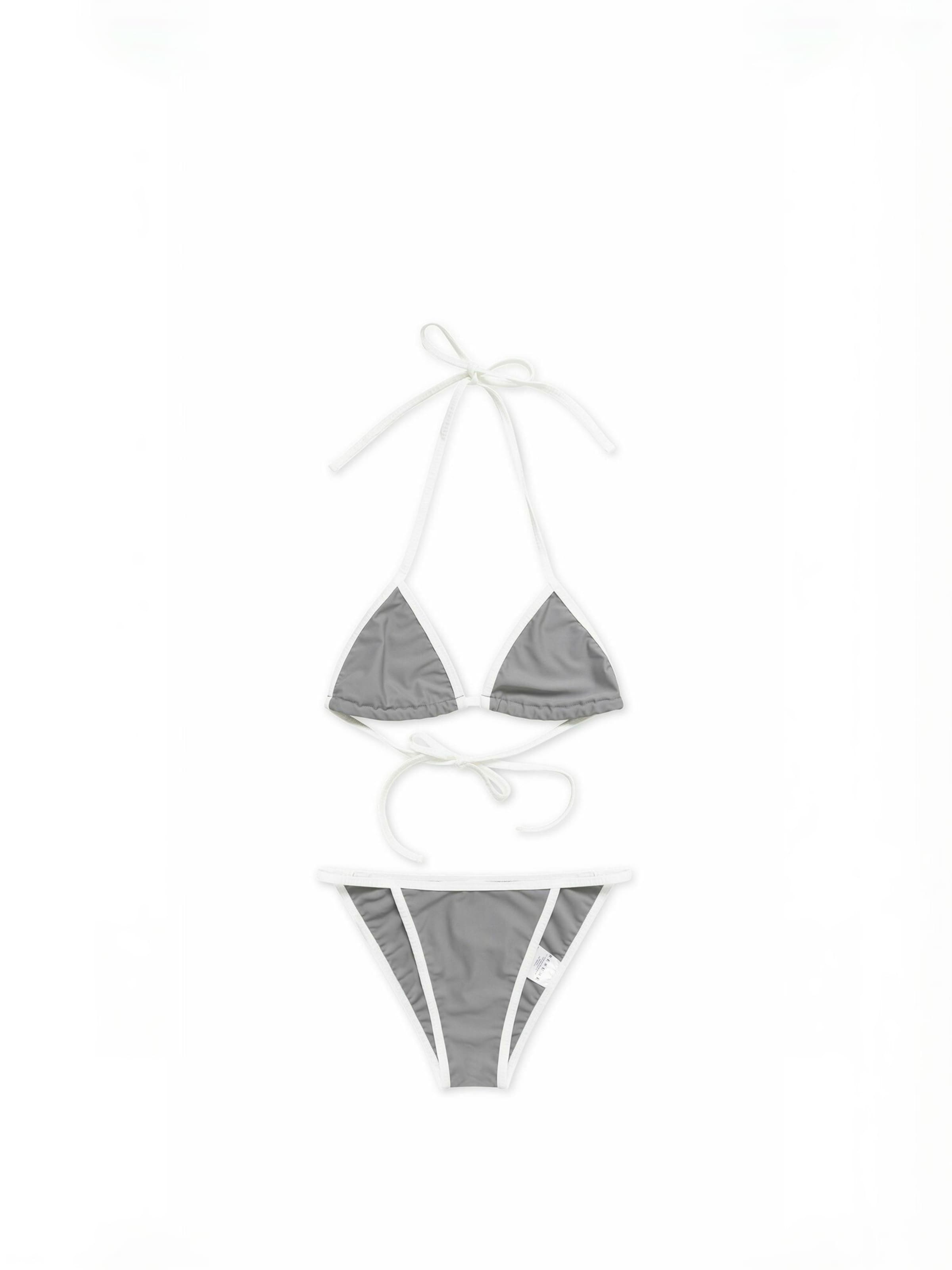 Résumé Klassiek Bikini ' NikaRS ' in Zilver: voorkant