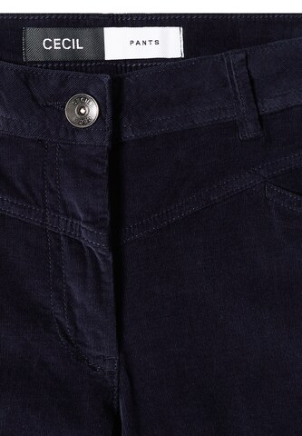 CECIL Slim fit Pants in Blue