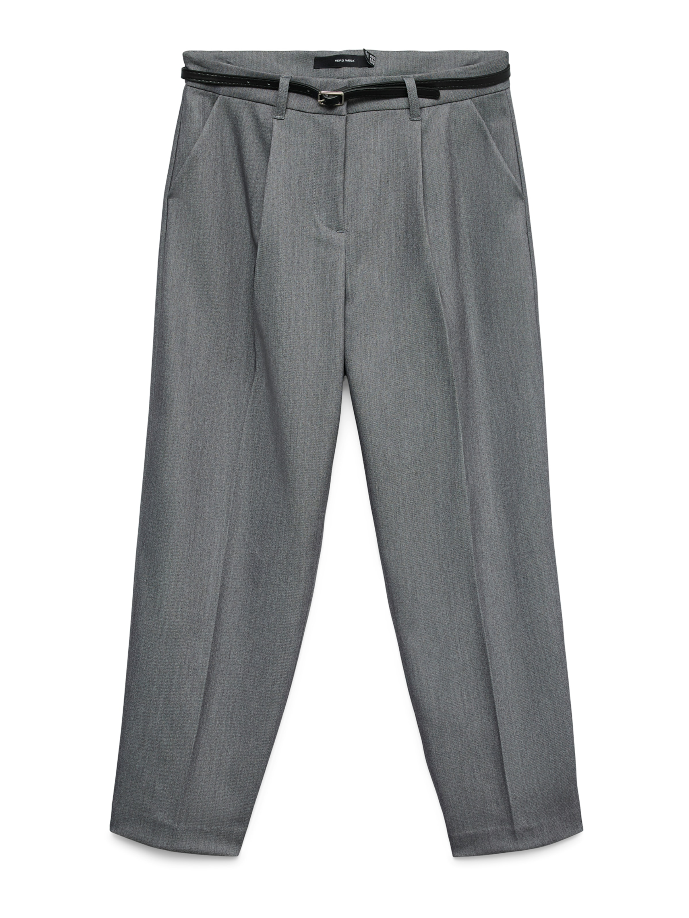 VERO MODA Loosefit Élére vasalt nadrágok 'VMELMA' - szürke: elől