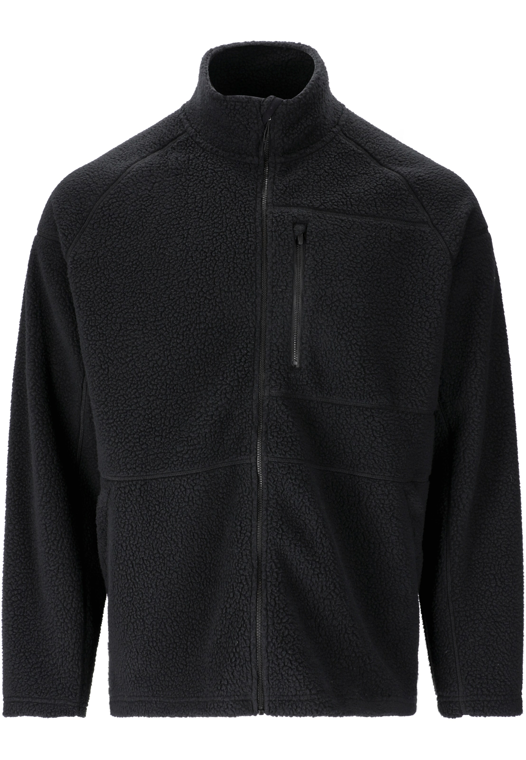Virtus Athletic fleece jacket 'Danvi' in Black: front
