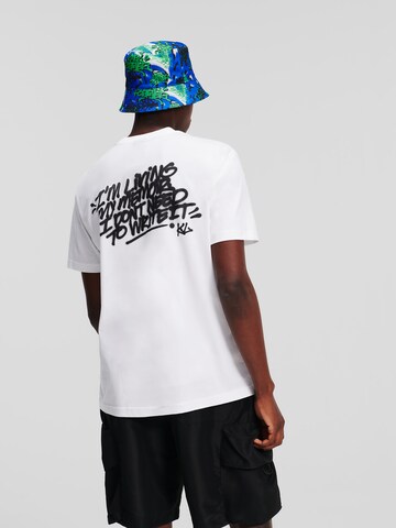 KARL LAGERFELD JEANS Bluser & t-shirts 'X Crapule2000' i hvid