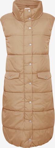 b.young Bodywarmer 'Bybomina Waiscode' in Beige: voorkant