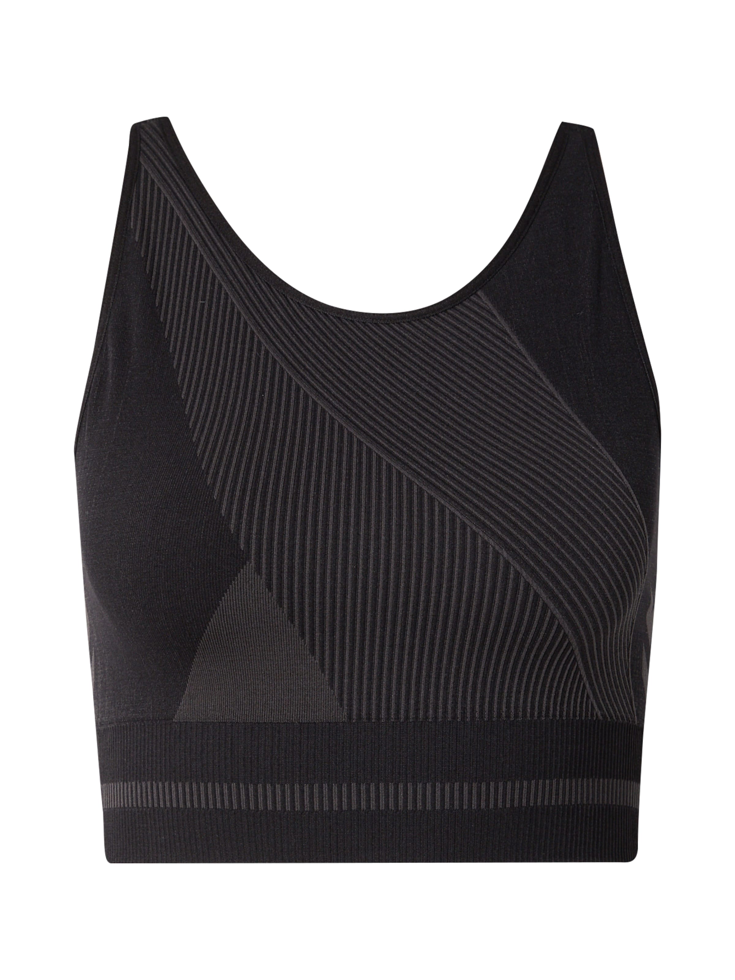 Hummel Õlapaelteta topp Spordirinnahoidja 'Unity', värv must: eest vaates