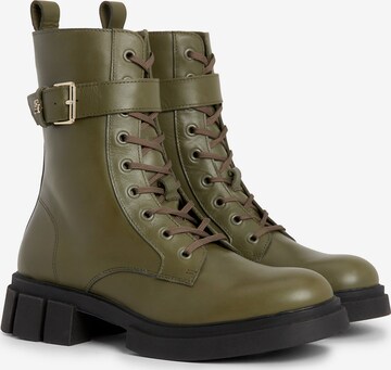 TOMMY HILFIGER Lace-Up Ankle Boots in Green