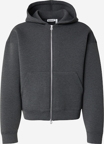WEEKDAY Sweatjakke 'Simon' i grå: forside