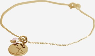 Gemshine Armband 'Welt Doppelte Globus' in Gold