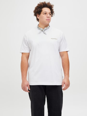 Jack & Jones Plus Koszulka 'JORIslington' w kolorze biały: przód