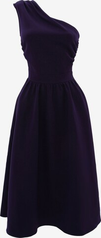 Awesome Apparel Cocktail Dress in Purple: front