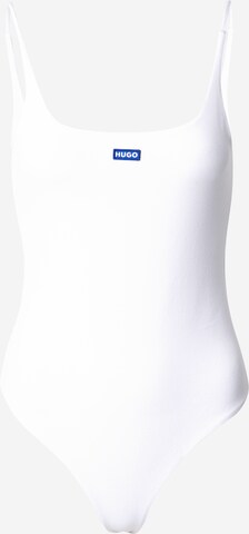 HUGO - Body camiseta 'Nadrine_B' en blanco: frente