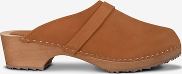 Vivisence Clogs 'B0002' in Bruin: voorkant