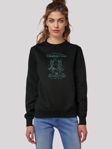 F4NT4STIC Sweatshirt in Zwart: voorkant