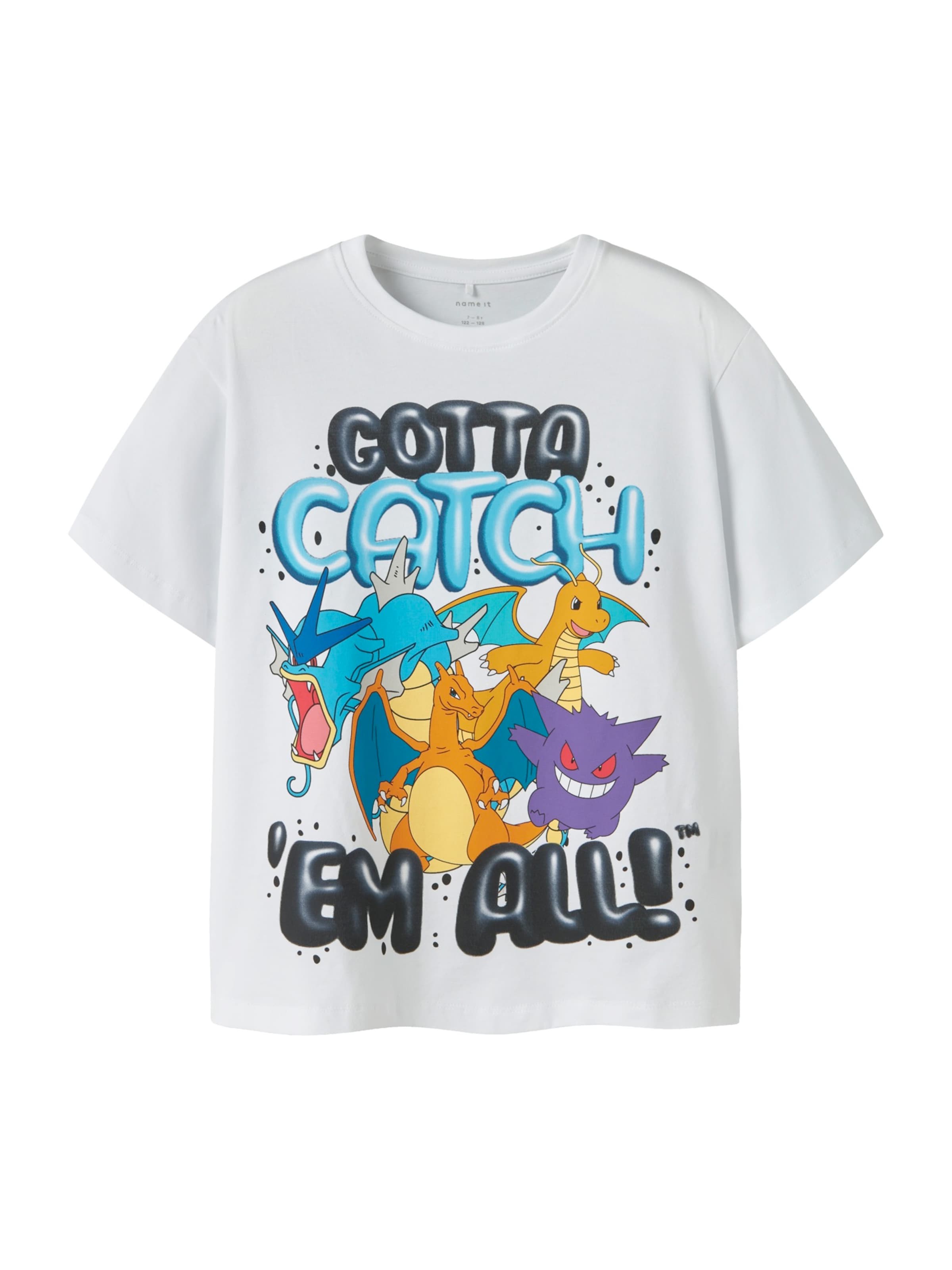 NAME IT T-shirt 'NKMMajo Pokemon' i vit: framsida