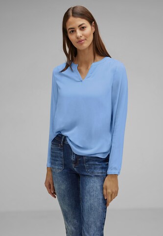 STREET ONE Blouse in Blue: front