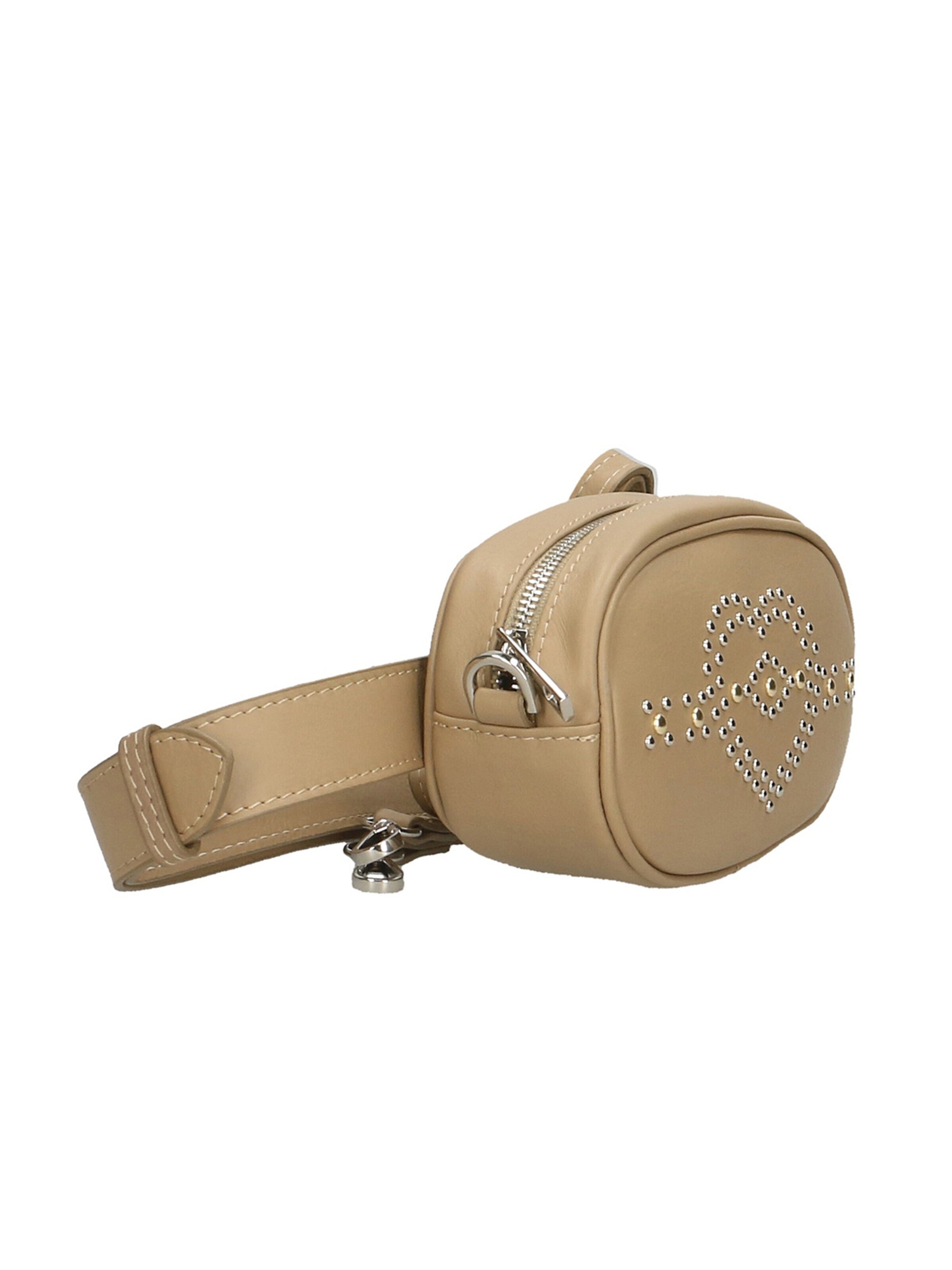Marsupio 'Marsupio donna pelle sauvage con borchie cuore Made in Italy' di Gave Lux in grigio