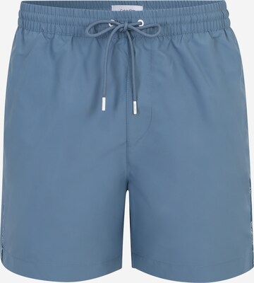 Calvin Klein Swimwear Board Shorts in Blue: front