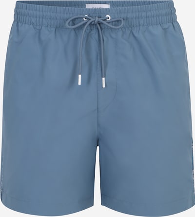 Calvin Klein Swimwear Badeshorts in taubenblau / dunkelblau / weiß, Produktansicht