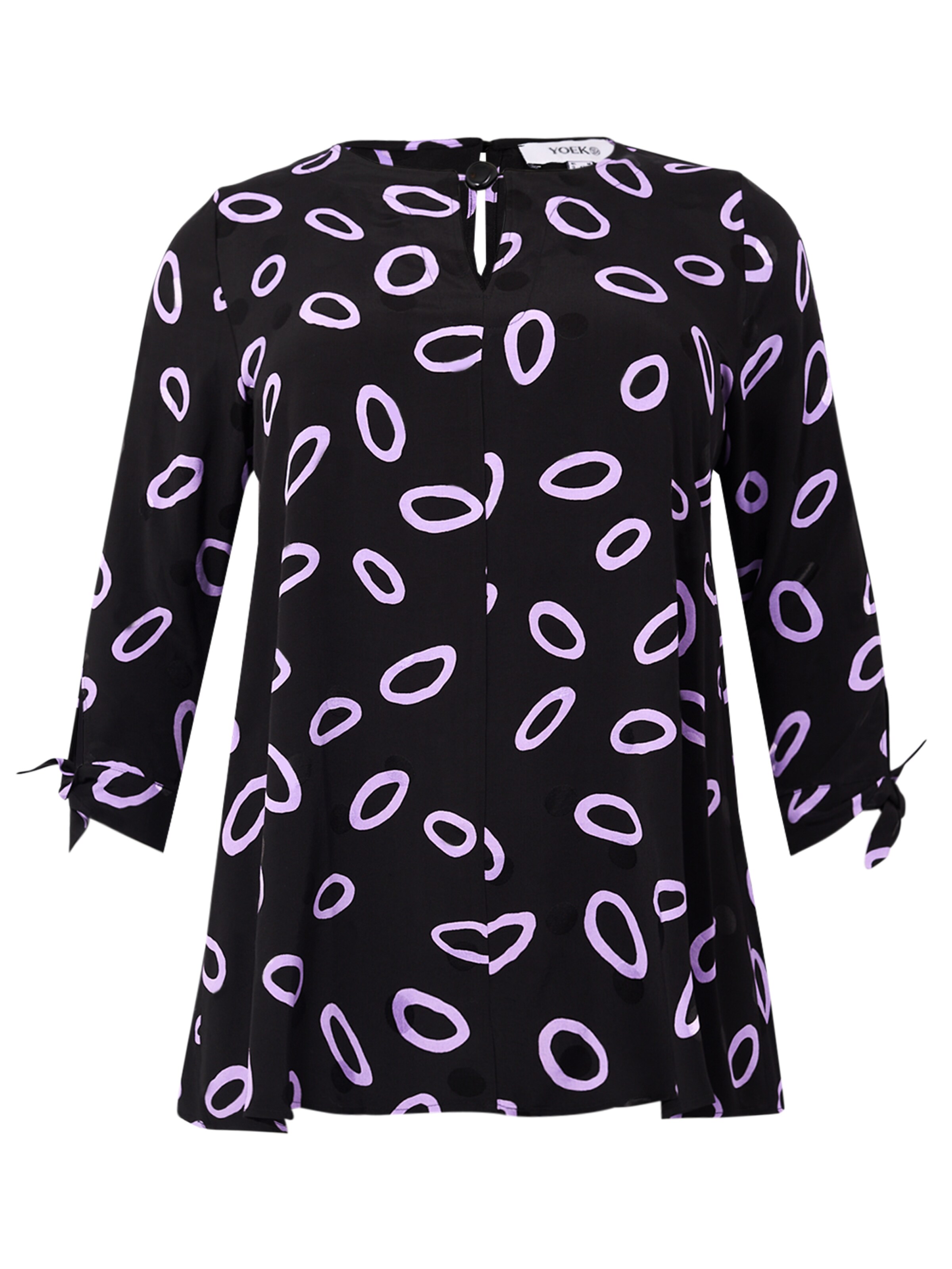 YOEK Tuniek in Zwart: voorkant