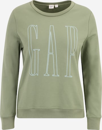 Gap Petite Sweatshirt in Green: front