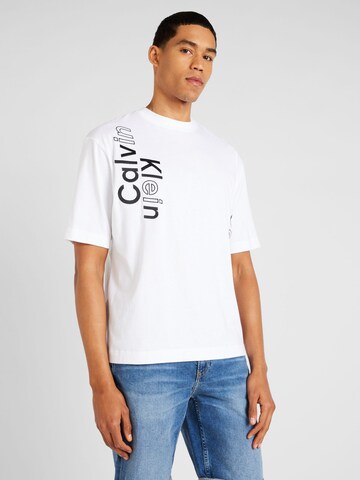 Calvin Klein Jeans T-Shirt in Weiß: predná strana