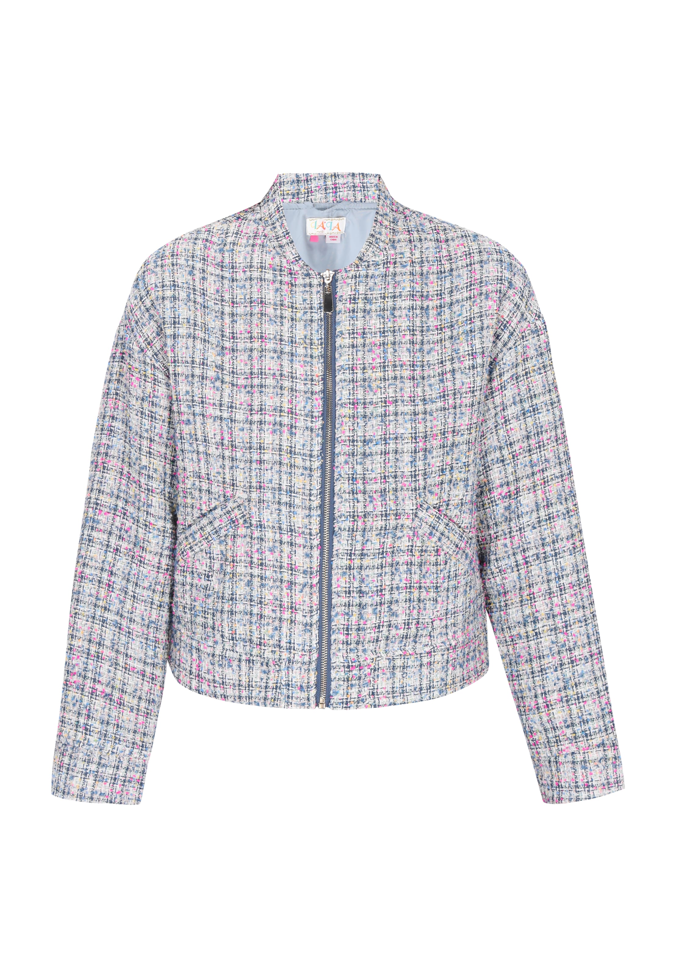 Veste mi-saison IZIA en bleu : devant