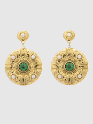 Luxenter - Pendientes 'Kiak' en verde: frente