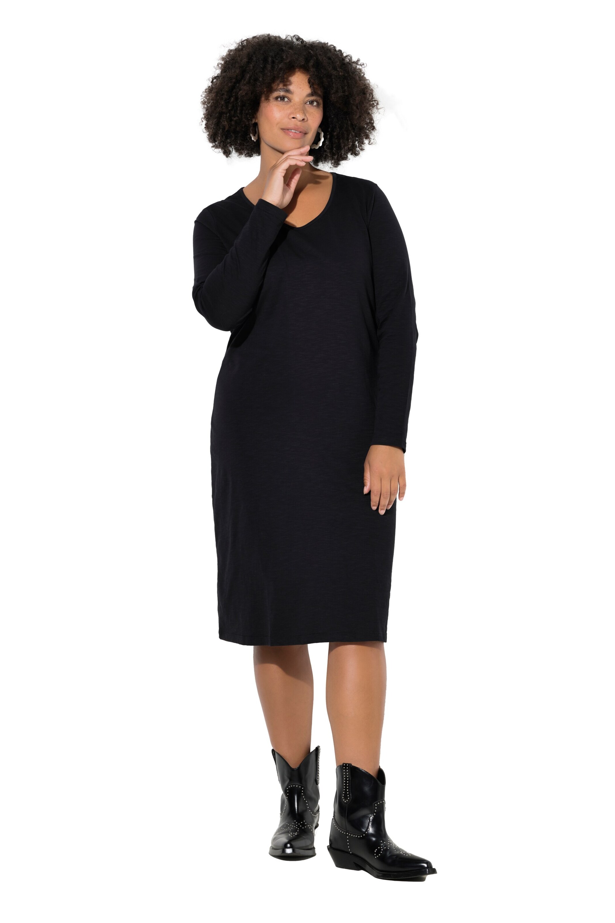 Angel of Style Midikleid in Schwarz