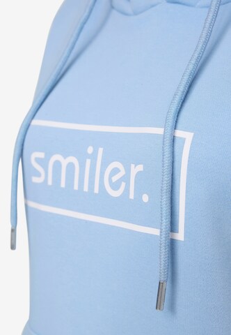 smiler. Sweatshirt 'Happy' in Blauw