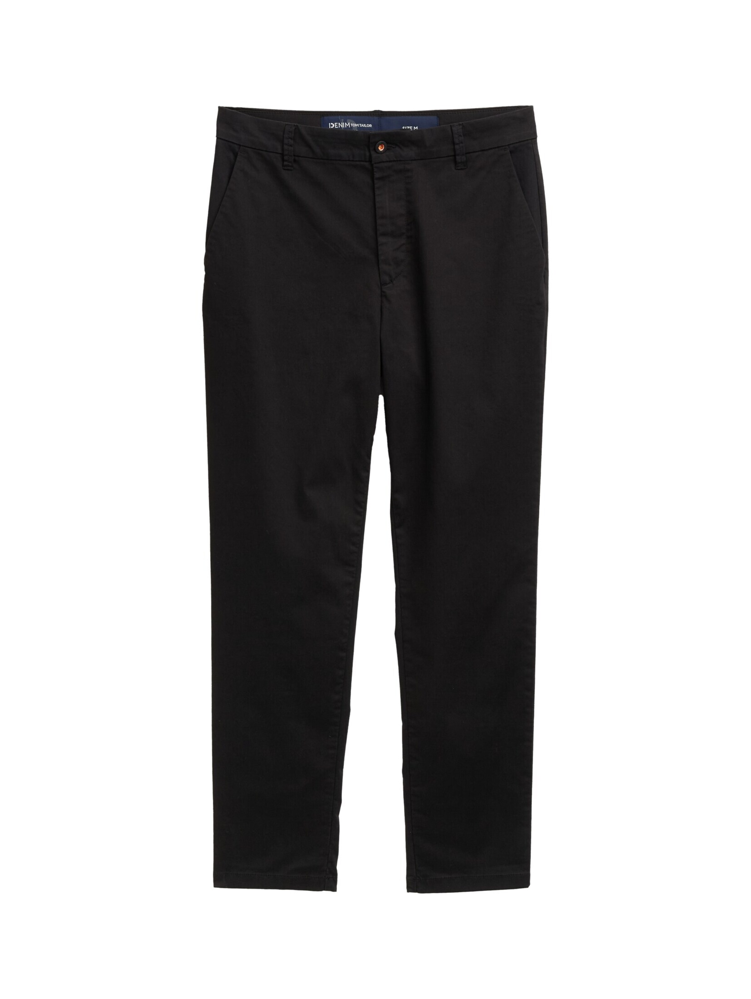 TOM TAILOR DENIM Regular Hose in Schwarz: Vorderseite
