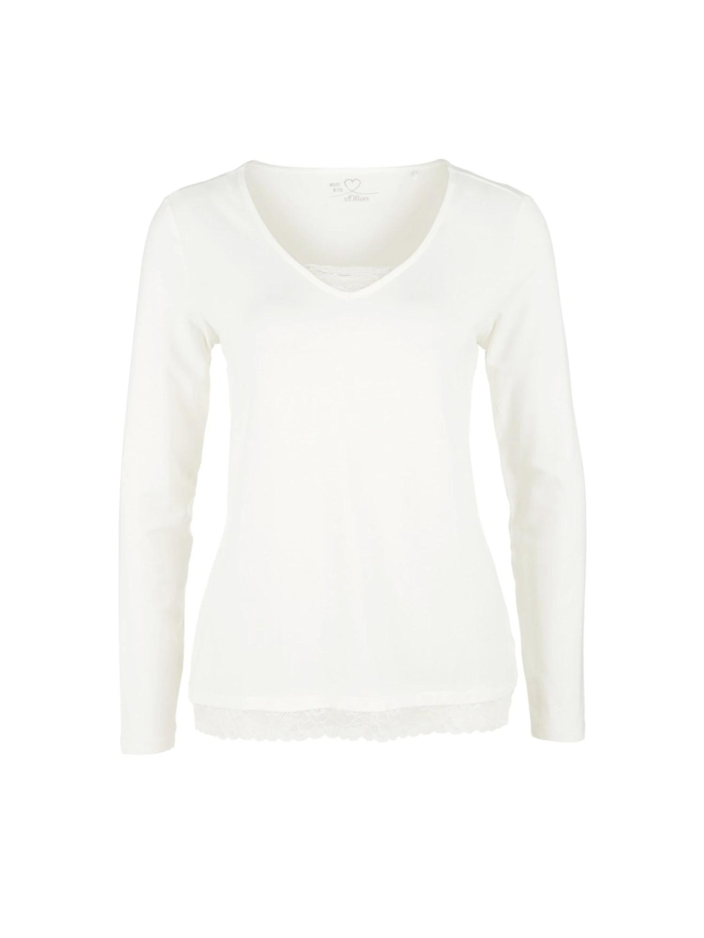 s.Oliver Shirt in M in de kleur Crème, Productweergave