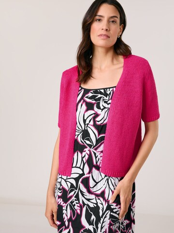 GERRY WEBER Вязаная кофта в Ярко-розовый: спереди