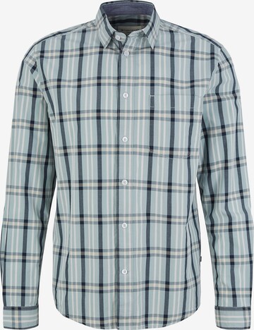 TOM TAILOR Regular fit Button Up Shirt in Blue: front