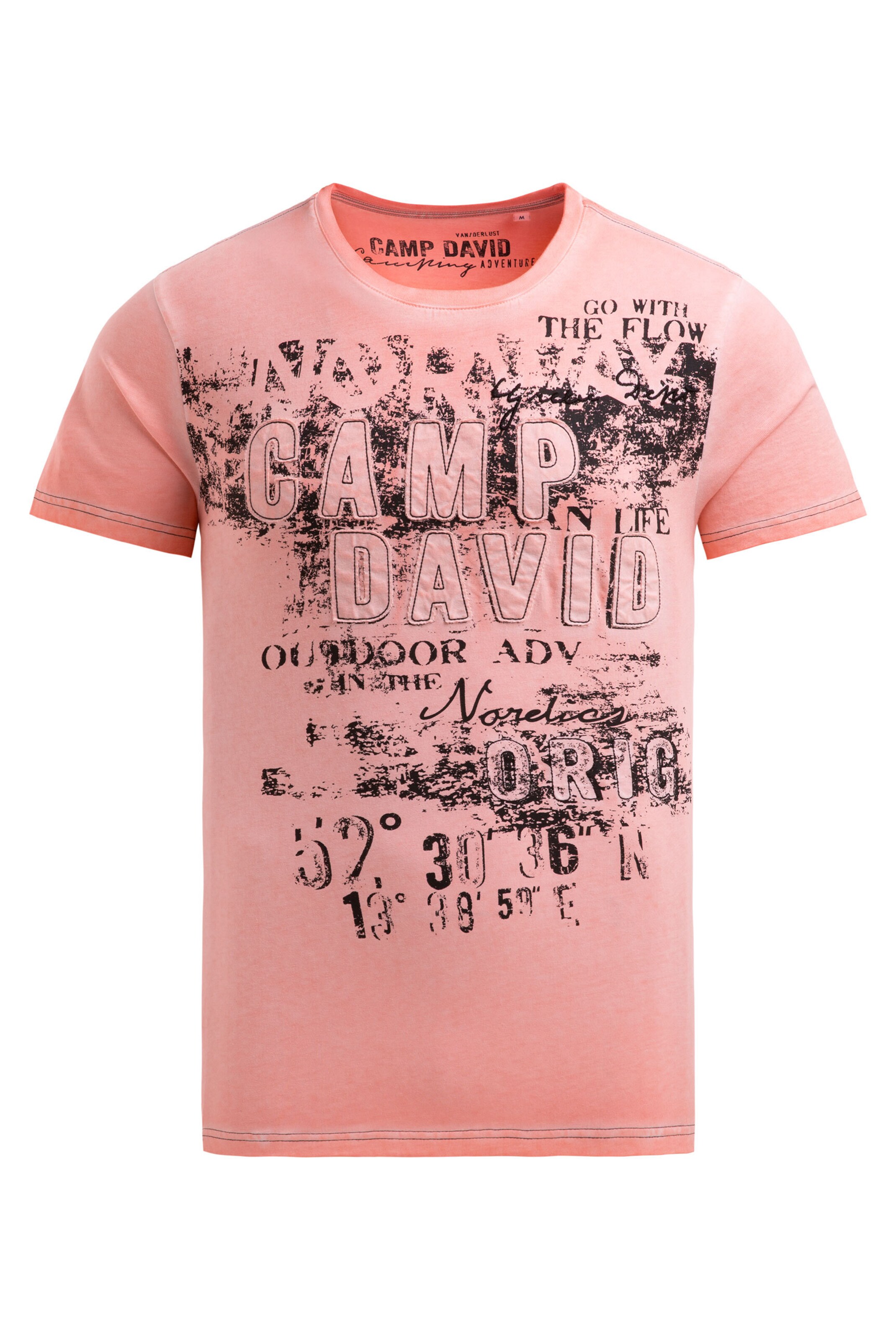 CAMP DAVID Shirt in Orange: front