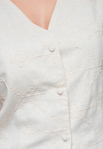 Ombre Weste in Beige