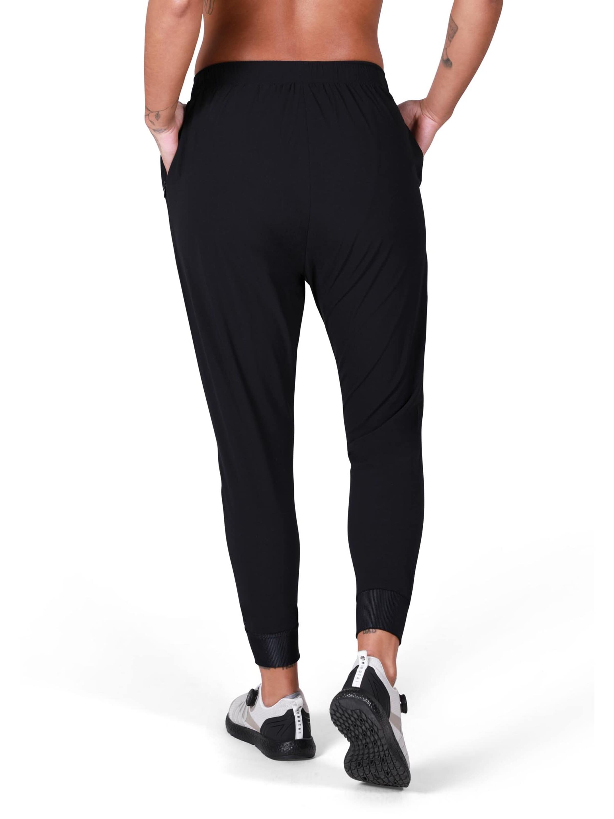 Tapered Pantaloni sportivi 'Kansei' di MOROTAI in nero
